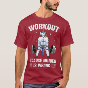 Deadlifting omdat moord fout is t-shirt