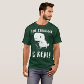 Deadlifting The Struggle is Real - Deadlift T-shirt (Voorkant volledig)