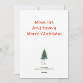 Deadline amusante opmerking rode waterverf Dame Feestdagenkaart (Achterkant)