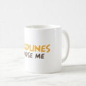 Deadline amuse me koffiemok (Voorkant rechts)