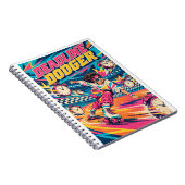 Deadline Doder Retro Roller Skate Notitieboek (Rechterzijde)