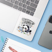 Deadline? Eerder Dood van Binnen – Schattige Chibi Sticker (Laptop met iPhone)
