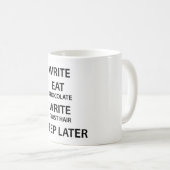 Deadline koffie-mok van schrijver koffiemok (Voorkant rechts)