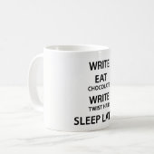 Deadline koffie-mok van schrijver koffiemok (Voorkant links)