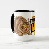 Deadline Modus Kat Grappig Cadeau voor Koffieliefh Mok (Voorkant links)