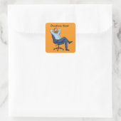 Deadline Uitrusting Grappige Strijd Vierkante Sticker (Tas)