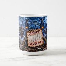 Deadlines gaan nooit dood Halloween Zombie 15 oz m