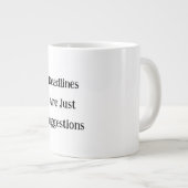 Deadlines zijn slechts suggesties voor grappige mo grote koffiekop (Voorkant rechts)