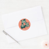 Deadlock cat punch ronde sticker (Envelop)