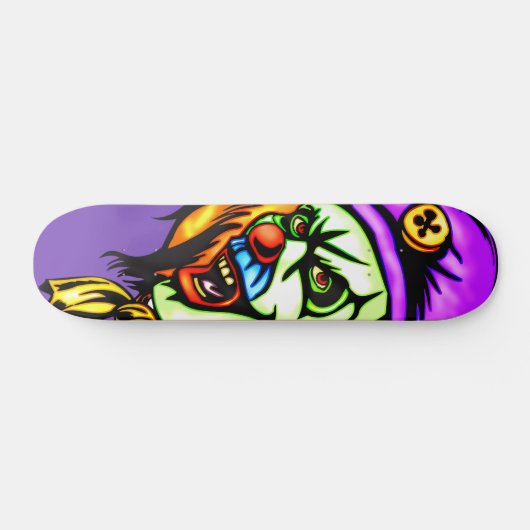 Deadly Evil Clown Persoonlijk Skateboard (Horizontaal)