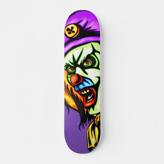 Deadly Evil Clown Persoonlijk Skateboard (Voorkant)