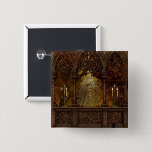 Deadly Figuur Halloween Button (Voorkant /achterkant)