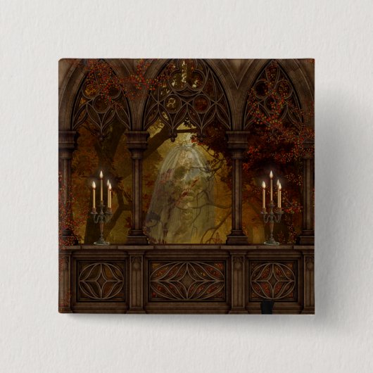 Deadly Figuur Halloween Button (Voorkant)