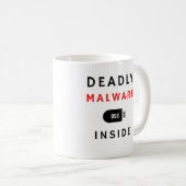Deadly Malware Cybersecurity - Beveiligingscitaten Koffiemok (Voorkant rechts)