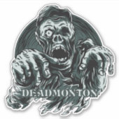 DEADMONTON aangepaste gesneden stickers (Voorkant)