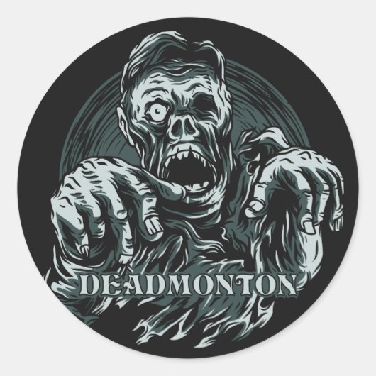 DEADMONTON-stickers Ronde Sticker (Voorkant)