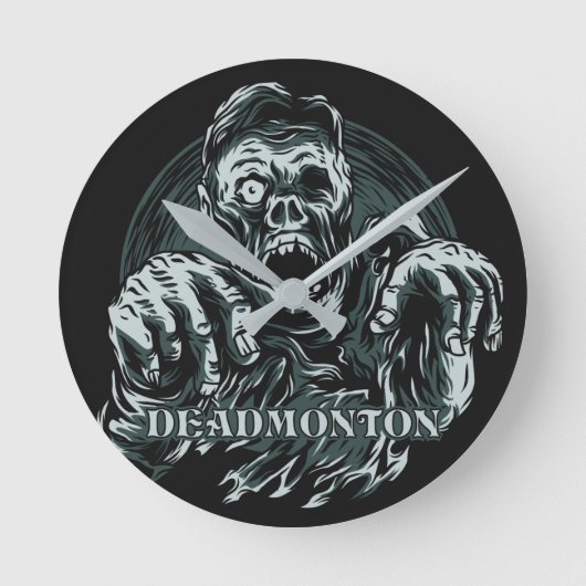 DEADMONTON-wandklokken Ronde Klok (Voorkant)