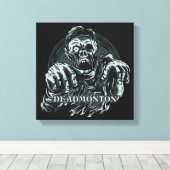 DEADMONTON Zombie Canvas Afdruk (Insitu (Houten vloer))