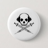 Deadphones Ronde Button 5,7 Cm (Voorkant)