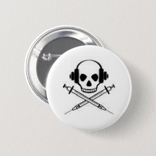 Deadphones Ronde Button 5,7 Cm (Voorkant /achterkant)