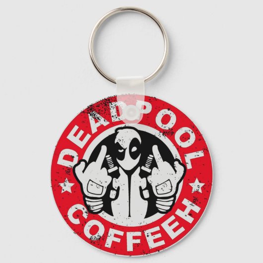 Deadpool Coffee Logo Sleutelhanger (Voorkant)