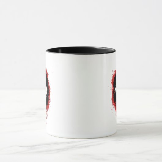 Deadpool Paint Splatter Logo Mok (Midden)