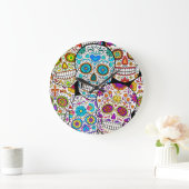 Dead's Day: Levendige Mexicaanse patronen. Grote Klok (Huis)