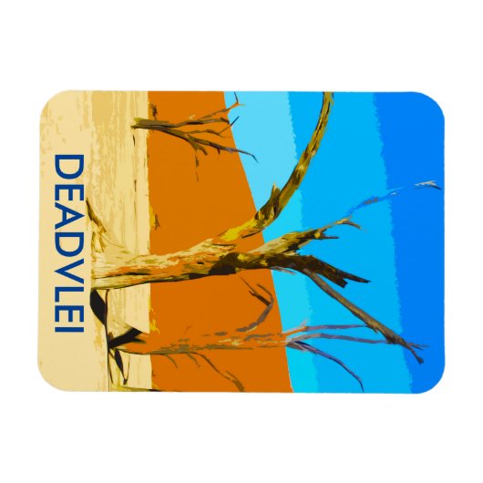 Deadvlei Namibia Travel  kunstmagneet Magneet (Horizontaal)