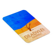Deadvlei Namibia Vintage Travel Art Magnet Magneet (Rechterzijde)