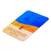 Deadvlei Namibia Vintage Travel Art Magnet Magneet (Linkerzijde)