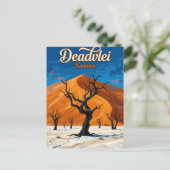 Deadvlei Namibië Briefkaart (Staand voorkant)
