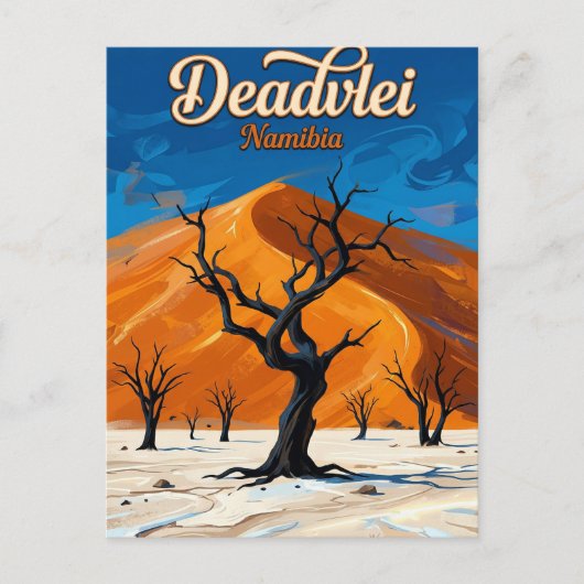 Deadvlei Namibië Briefkaart (Voorkant)