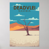 Deadvlei Namibië Reis Kunst Poster (Voorkant)