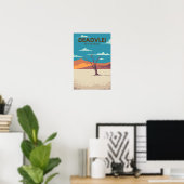 Deadvlei Namibië Reis Vintage Kunst Poster (Thuiskantoor)