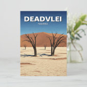 Deadvlei Namibië Reizen Feestdagenkaart (Staand voorkant)