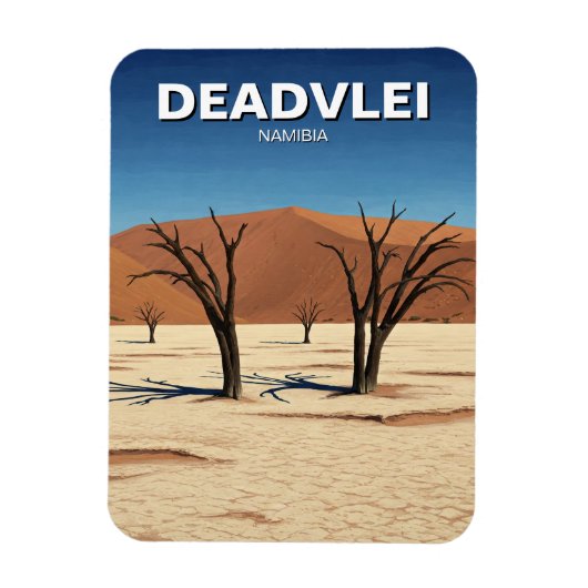 Deadvlei Namibië Reizen Magneet (Verticaal)