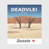 Deadvlei Namibië Reizen Sticker (Vel)