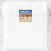 Deadvlei Namibië Reizen Vierkante Sticker (Tas)