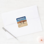 Deadvlei Namibië Reizen Vierkante Sticker (Envelop)