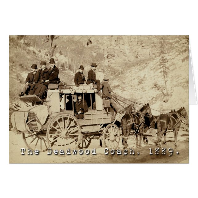 Deadwood Coach Photo 1889 (Voorkant Horizontaal)