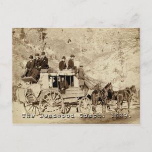 Deadwood Coach Photo 1889 Briefkaart