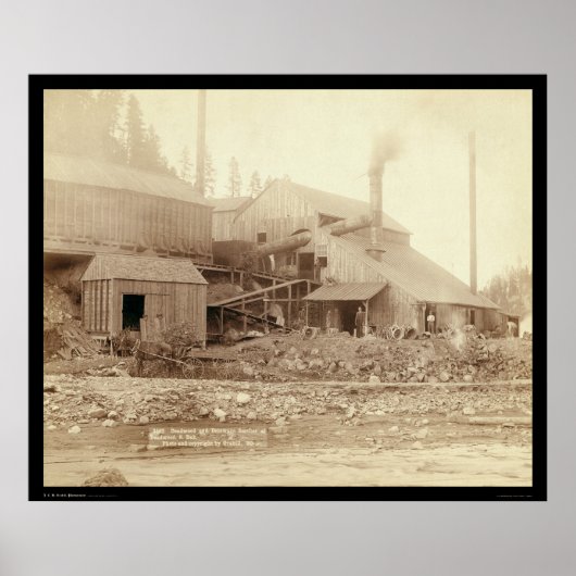 Deadwood & Delaware Smelter SD 1891 Poster (Voorkant)