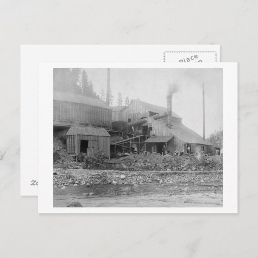 Deadwood en Delaware Smelter-foto Briefkaart (Voorkant / Achterkant)