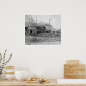 Deadwood en Delaware Smelter-foto Poster (Keuken)