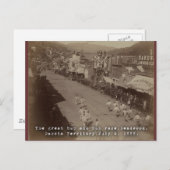 Deadwood Hub and Hub Race 1888 Briefkaart (Voorkant / Achterkant)