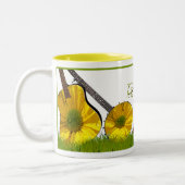 Deadwood Revival in het gras Tweekleurige Koffiemok (Links)