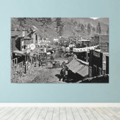 DEADWOOD, S Dakota - Wild West Mining Town 1876 Canvas Afdruk (Insitu (Houten vloer))
