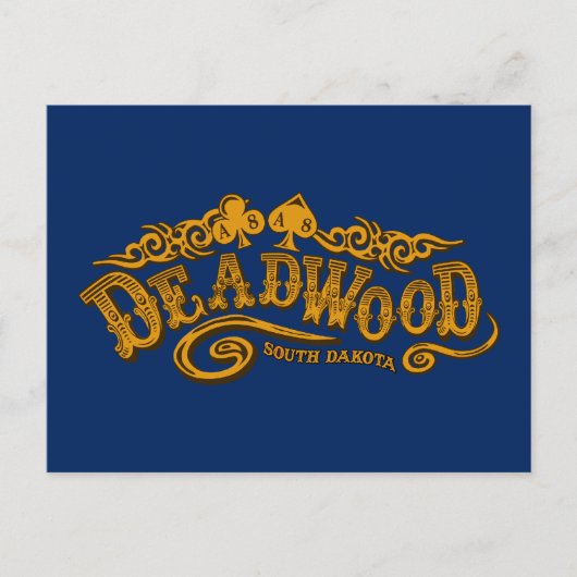 Deadwood Saloon Briefkaart (Voorkant)