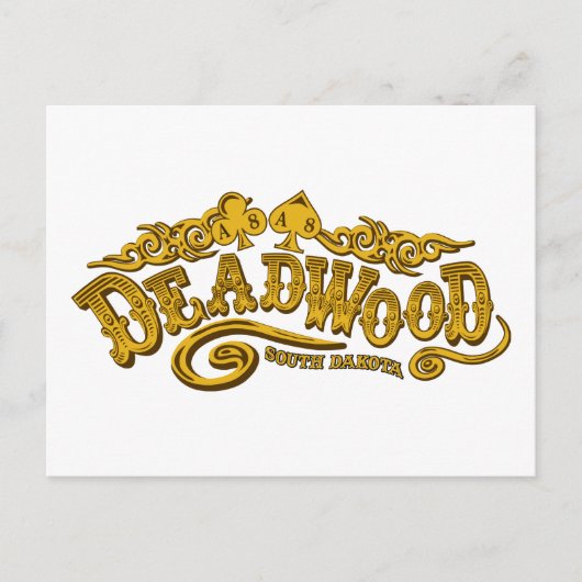 Deadwood Saloon Briefkaart (Voorkant)