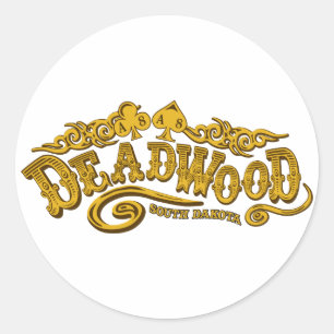 Deadwood Saloon Ronde Sticker